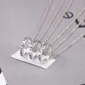 Couple Necklace 2 Piece Set Best Bff Pendant Good Friend Chokers Necklaces Chain Male And Femalm Jewelry. 