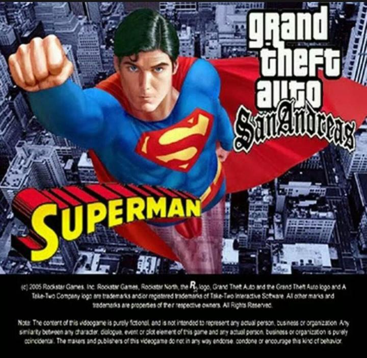 GTA SAN ANDREAS SUPER MAN PC DVD GAME FULL VERSION - PRE INSTALLED - Famous Game For Computers & Laptops