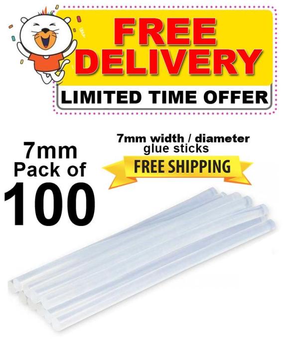 Pack of 100 - 7mm Glue Sticks - Free Home Delivery