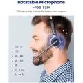 MpowM5 Wireless Bluetooth with Microphone, Headphones for Cell Phone, Noise Canceling. 