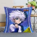 Killua Zoldyck Hunter x Hunter Pillow Case For Home Decorative Silk Pillows Cover Invisible Zippered Throw PillowCases 0508. 