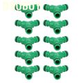 Dsubuy 10PCS 3 Way Water Hose Coupling Y Connector Premium Plastic Adapter Coupler For Garden Irrigation. 