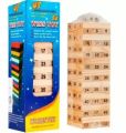 Classic Jenga Wooden Stacking Tower Board Game for Kids & Adults. 