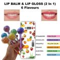 2 In 1 Cute Makeup Lollipop Lip Balm & Lip Gloss. 