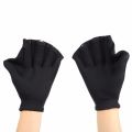 【Footprint】 Swimming Webbed Gloves Diving Training Hand Flippers Swim Finger Frog Webbed Gloves Paddle Good Elasticity Durable High Quality. 