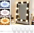 Original Portable 3 Mode Vanity Makeup Lights Super Bright Mirror Studio Glow 3 Mode Vanity Led Bulb White, Off White & Yellow With 10 Bulbs. 