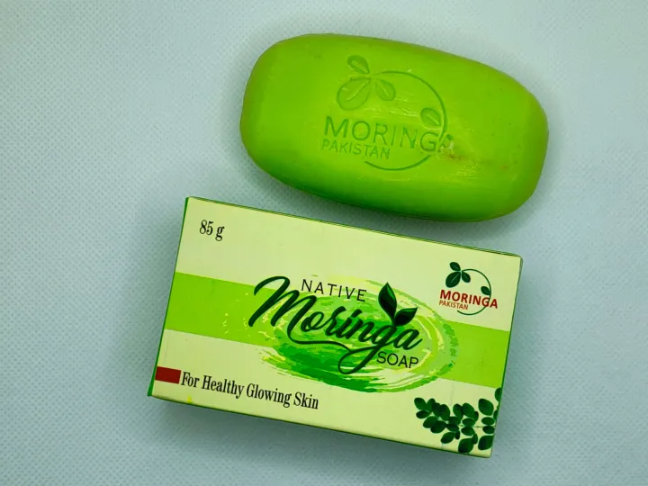 Moringa%20Organic%20Natural%20Soap%20-%2085Gm%20for%20Replenish%20,Cleanse%20Skin,%20Reduce%20Scars%20and%20Acne%20-%20Image%203