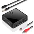 Annadue ZF380 Bluetooth 5.0 Receiver and Transmitter, Low Latency Wireless Bluetooth Audio Adapter, 3.5 mm Jack Optical AUX SPDIF Audio Adapter for PC, TV, Car, Speaker. 
