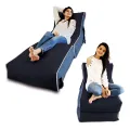 Relaxsit Wallow Bean Bag Bed Chair Multipurpose Water Repellant Flip out Sofa bed Polyester Bean Bag -  Living Room Furntiure Beanbag. 
