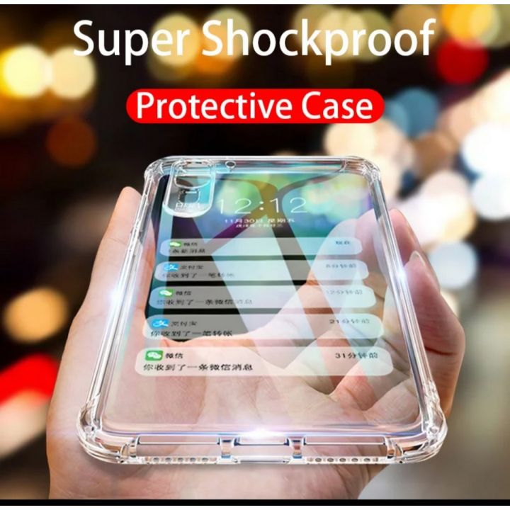 Samsung Galaxy A50 Silicone TPU back cover , Bumper Case AirBag Shock-Proof Clear Back Pouch