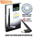 Alfa USB 2.4G Wireless Wi-Fi Catcher Receiver USB 2.0 LAN CARD For Computer Laptop 3dbi Antenna Adopter, Mini WIFI Receiver. 