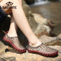 【FOOT SOFA】Beach Sandals for Men Quick Dry Shoes Water Shoes for Men Jelly Shoes. 