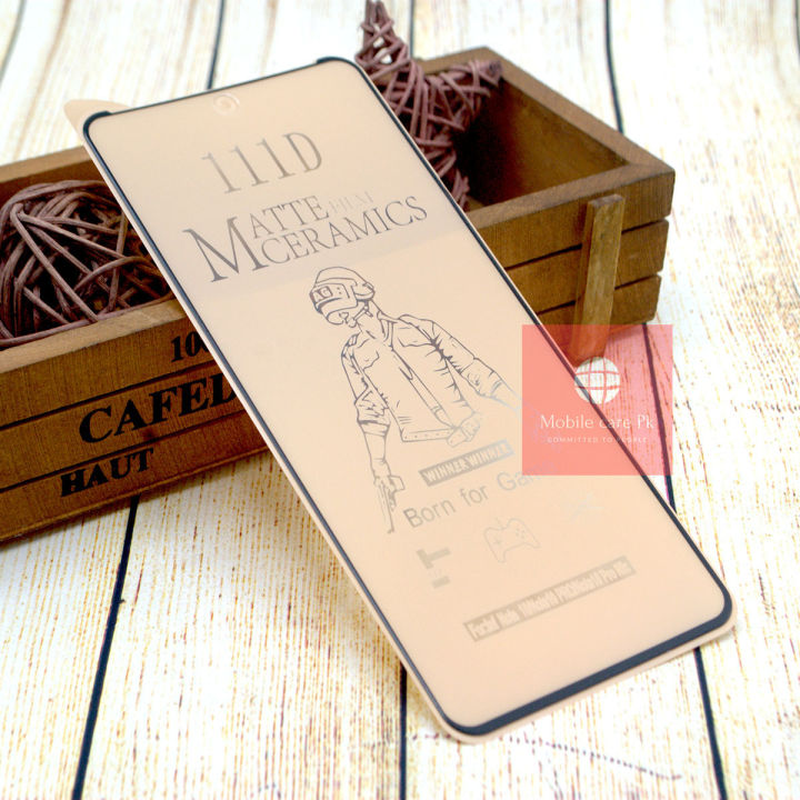 Xiaomi Redmi Note 10 Ceramic Matte Glass Protector Full Glue Tempered Glass Screen Protector For PUBG For Xiaomi Redmi Note 10