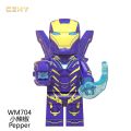 Avengers Endgame Lego Minifigures Super Heroes Pepper Spider Man Stan Lee Building Blocks Toys for Children WM6061. 