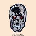 Terminator Movie Skull  Embroidered Iron On Patch Sew On Badge Bags Caps Jeans Jackets Applique. 