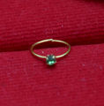 Nose Pin Girls Small Simple Round golden Crystal Nose Ring Nose Stud multicolor. 