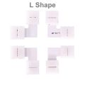 Rauf Traders 5 Pcs LED Strip Solderless 4PIN L/X Shape Corner Connector For RGB 3528 5050 Led Strip Light. 