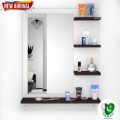 PAKWOOD Fabulous Wall Mount Dressing Mirror with Shelves (Customize). 