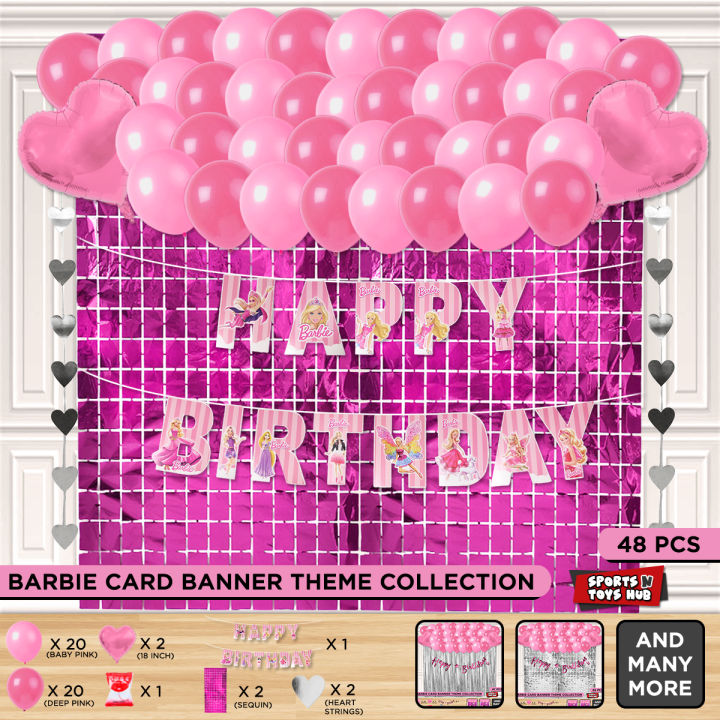 Barbie Card Banner Theme Collection Bunting Banner, Dancing Princesses, Midge, Princess, Barbie Doll Party Banners, Happy Birthday Events Celebrations Decoration, Baby Girl's, Decor Supplies, Girls Themes Backdrop Banner Decoration Kids : hCuWLPvP
