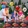 Disney Cars Birthday Party Decorations Lightning Mcqueen Disposable Tableware Banner Balloon Kid Baby Shower Race Party Supplies Hesitate. 