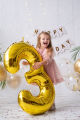 32 inch Foil Numbers Jumbo Balloons   Foil Digit Birthday Balloon (32 inch)  Happy Birthday Party  Wedding Anniversary  Decorations Air inflated Figure Balloon - 0,1,2,3,4,5,6,7,8,9.. 