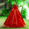 TEEPEE TENTS l Foldable Play Tent Canvas - Kids Playhouse - Portable Kids Tent for Girls, Boys Children with Carry Case Indoor Outdoor. 