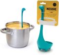 Soup Ladle,Dinosaur Cute Long Handle Soup Spoons, Standing Plastic Spoons, Generic Cartoon Dinosaur Soup Ladle Loch Ness Monster Design Utensil Spoon. 