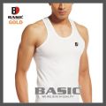 Basic Cotton Vest (Bunyan) - Gold - Pack of 3. 