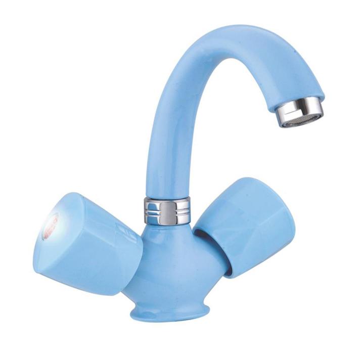 Blue Color Original Brass Basin Mixer - Luxury Tap ware