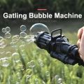 Massive Bubble Gun_ - Kids Automatic Bubble Gun_ Toys Summer Soap Water Bubble Machine Plastic Electric Bubble Gum Machine Children Bath Toys. 