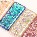 Myyeah 5ml 8 Colors Nial Shining Glitter Reflective Sequins Gel Soak Off UV LED Varnish For DIY Nail Art Manicure Tools. 