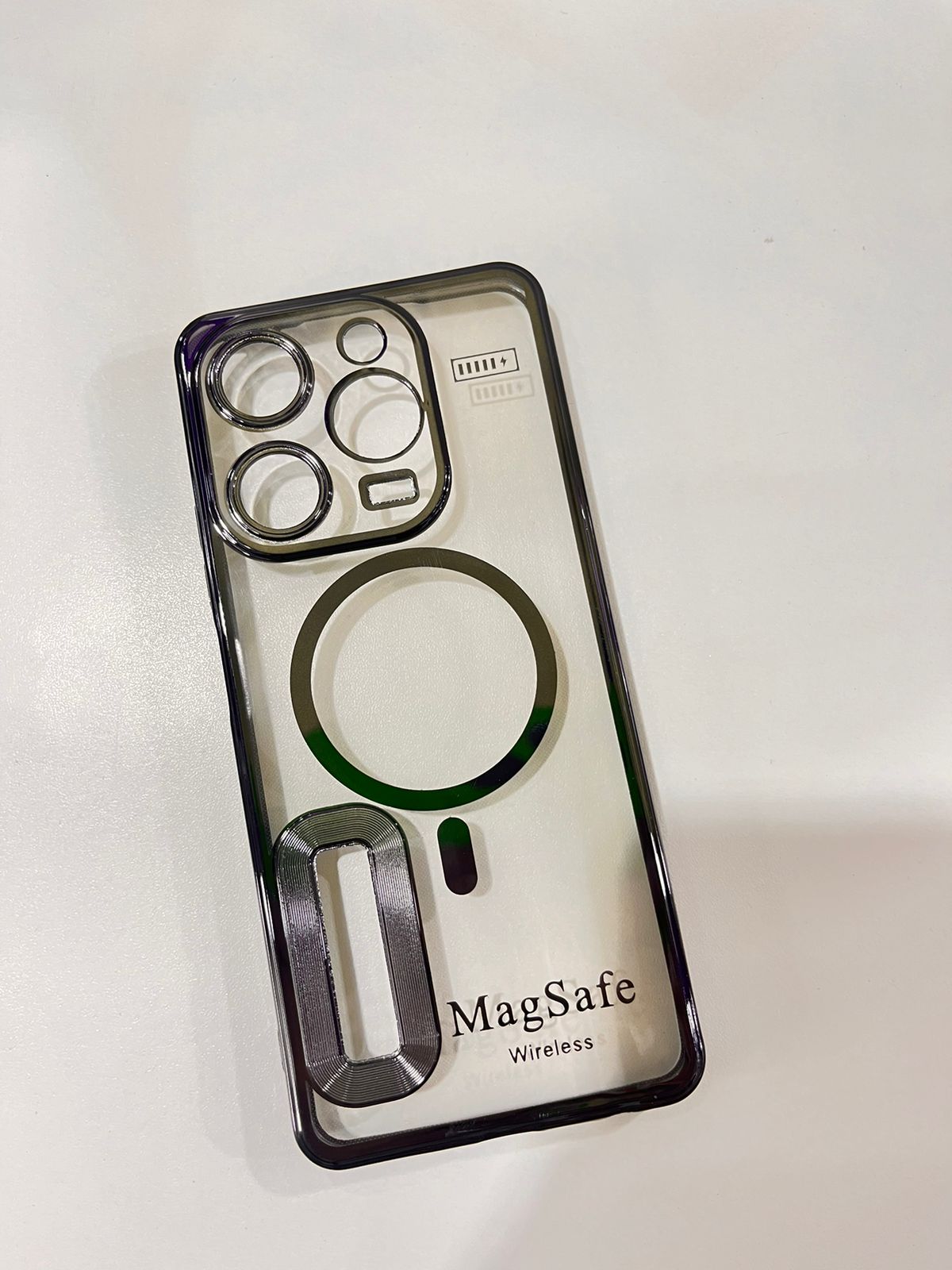 Lahore Mobile Case for Tecno Spark 10 pro Back Cover Luxury 6D Plating Soft Case Camera Lens Protection - Crome Case - MAG SAFE Case 5