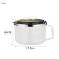 Soup Bowl with Lid and Handle 1300ml Noodle Bowls for Hiking Dorm Vegetables. 