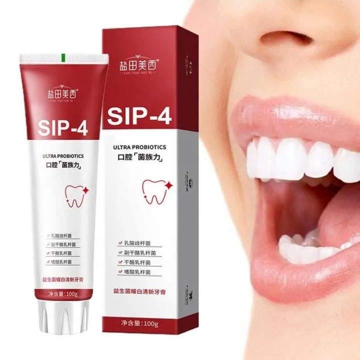 Probiotic Toothpaste freshen breath maintain oral health whiten teeth Stain Removing Sp-4 Toothpaste Teeth Cleaner Plaque Remove
