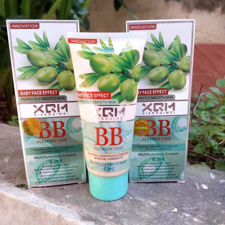 XQM BB Cream Blemish Base 6in1 Multifunction Olive Cream