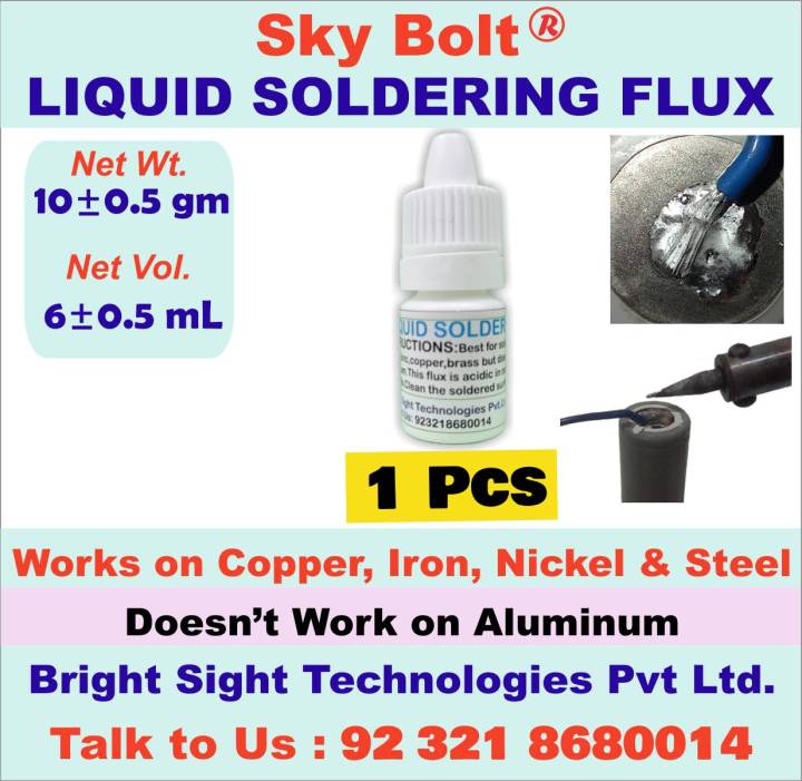 Liquid Soldering Flux-6 ML Each- Sky Bolt Liquid Soldering Flux- Soldering Paste - Steel Soldering