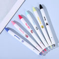 6pcs Kawaii Cartoon Kuromi Writing Pen Cute Stationery Quick Drying Gel Pen SUPER BABY. 