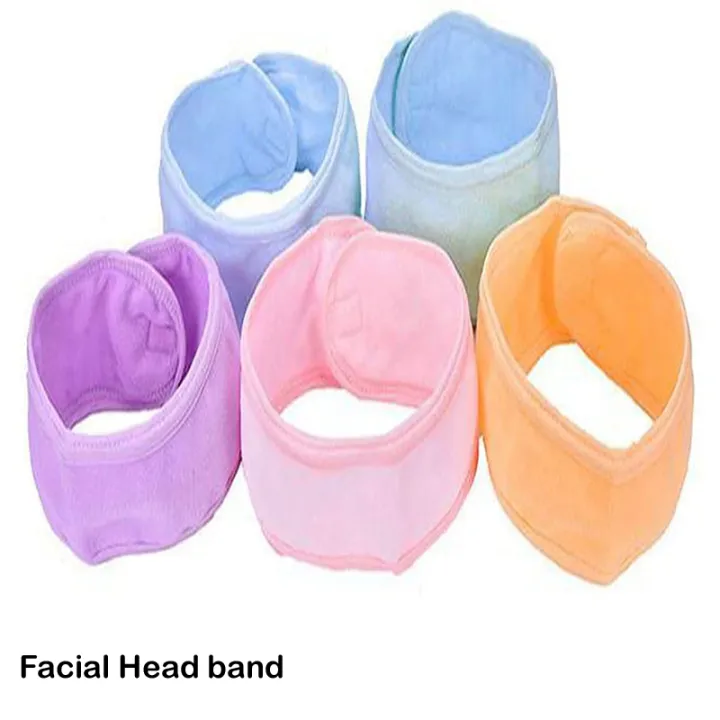 2%20pc%20-%20Facial%20hair%20band%20Women%20Spa%20Bath%20Shower%20Wash%20Face%20elastic%20Head%20Ladies%20Cosmetic%20Yoga%20Headband%20cap%20fabric%20Towel%20Make%20Up%20Hair%20Band%20-%20Image%202