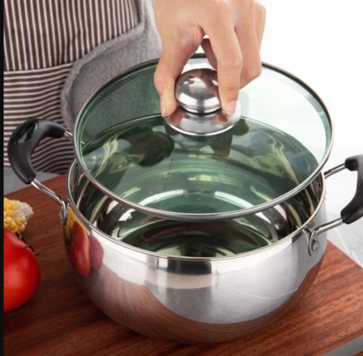 ZOYAN%20COOKWARE%2034cm%20Premium%20Quality%20Glass%20Lid%2034%20CM%20/%20Cover%20for%20pan%20&%20pots%20with%20stylish%20Wooden%20Knob%20-%20Image%205