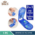 2IN1 PILL CUTTER WITH TABLET BOX (IMPORTED) RIGHT DOSE. 