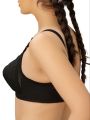 Bebelle, DORIA Cotton, Bra for women and girls, Semi Formal Control Bra, Black, B Cup/C Cup/D Cup/DD Cup. 