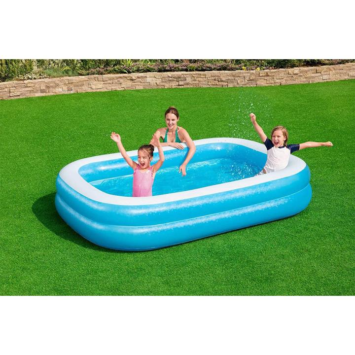 Bestway Inflatable Rectangular Family Swimming Pool 54006