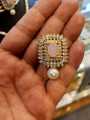 Choker White pearls Set with Earnings -Collar Set sone jesa. 