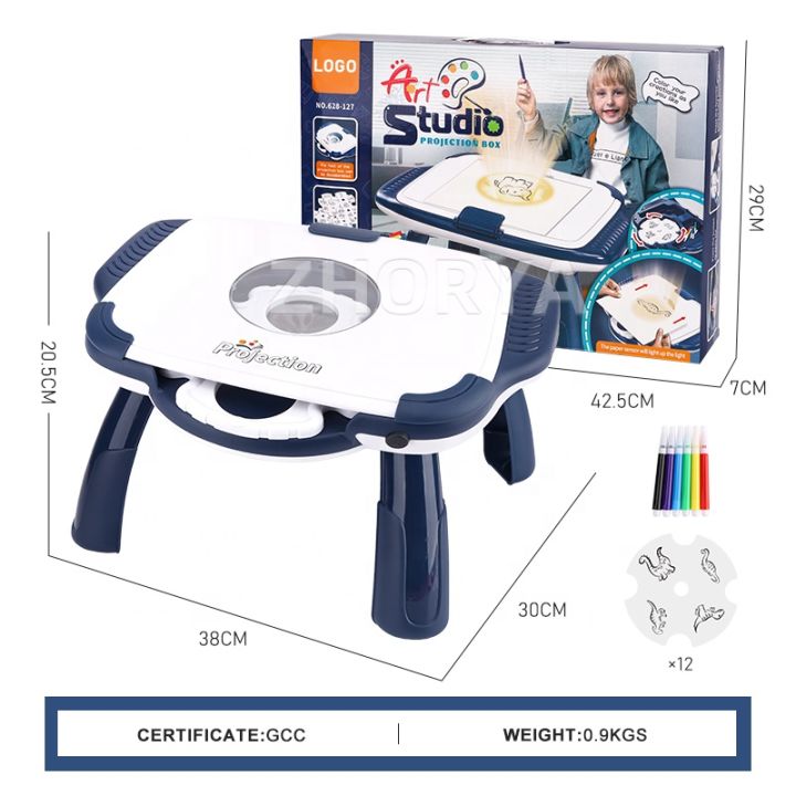 Imported Children's Sketch Projector Drawing Table – Magnetic LED Art Board with Smart Projection