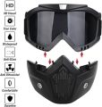 Motorcycle Helmet Mask, Windproof Motorcycle Riding Goggles, UV Protection Bike Mask. 