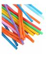 100Pcs -10.3 Inch Disposable Flexible Drinking Straws Plastic Straws-Multicolors. 