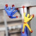 Pack Of 6 Sticky Spider Man Climbing Wall Toy For Kids / Wall Climbing Spiderman Toy. 