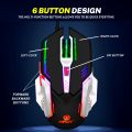 gaming mouse with 6 Programmable Buttons - 7 light rgb gaming mouse usb wired with side buttons. 
