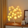 Rose Tree Lamp 24 Led Rose Flower Tree Lights USB Table Lamp Fairy Lights Office And Bed Room Decoration. 