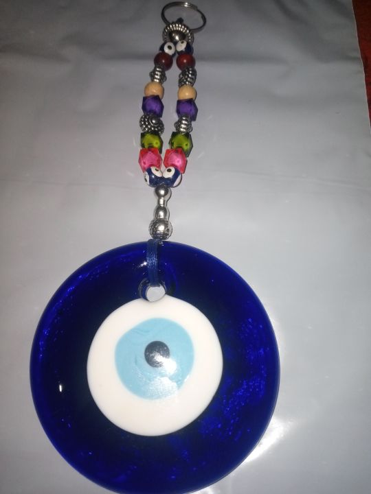 Evil Eye Wall Hanging Glass Blue Eye Charm Home Decor Protection Turkish Gift